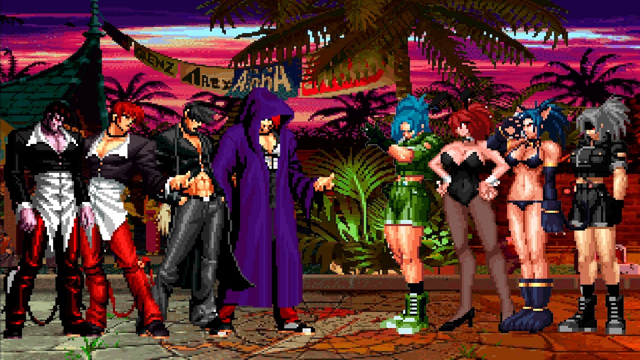 [KOF Mugen] Команда Иори Ягами против команды Леоны Хайдерн