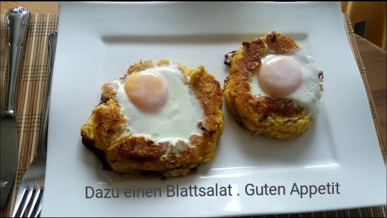 Kochen einfach und lecker!!!Ei im Kartoffelnest,schnelle K&uuml;che f&uuml;r's Wohnmobil oder Zuhause