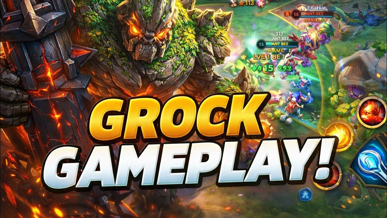 “The Hazards Presents: Grock Wall of Destruction 🧱🔥”#mlbb #mobalegends #mobalegends