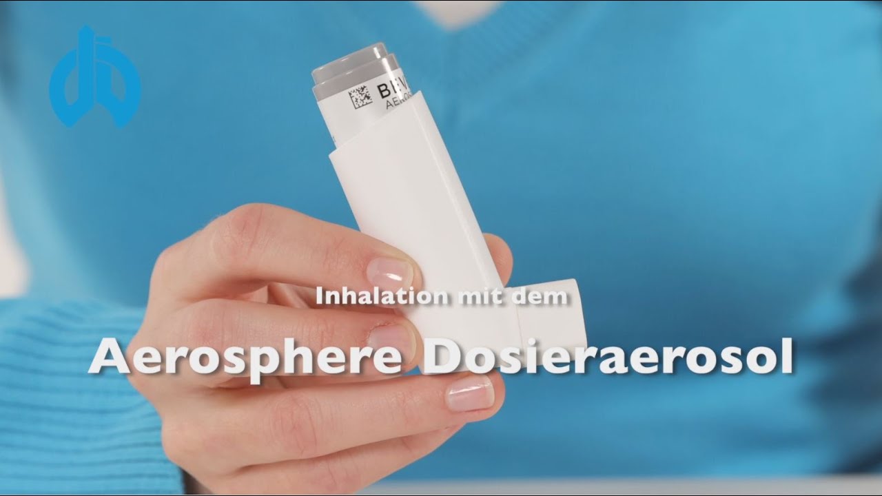 Inhalation mit dem Aerosphere Dosieraerosol