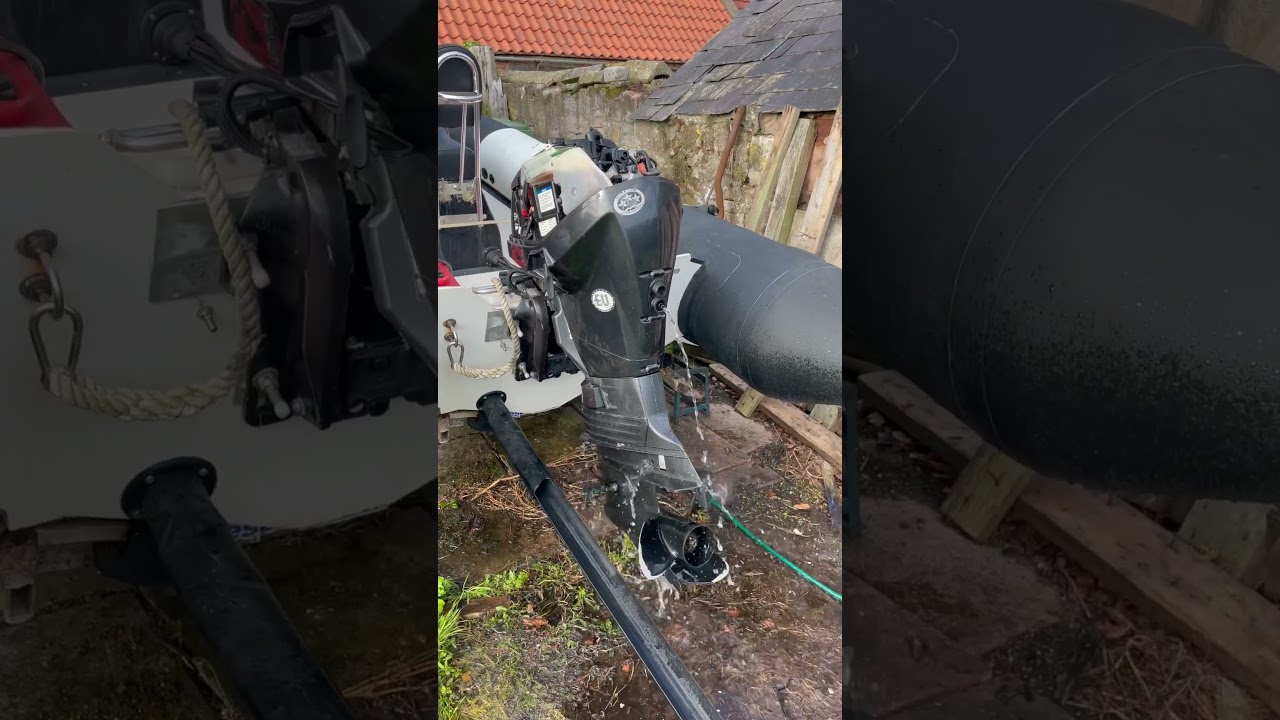 Evinrude ETEC 60 Outboard Running 