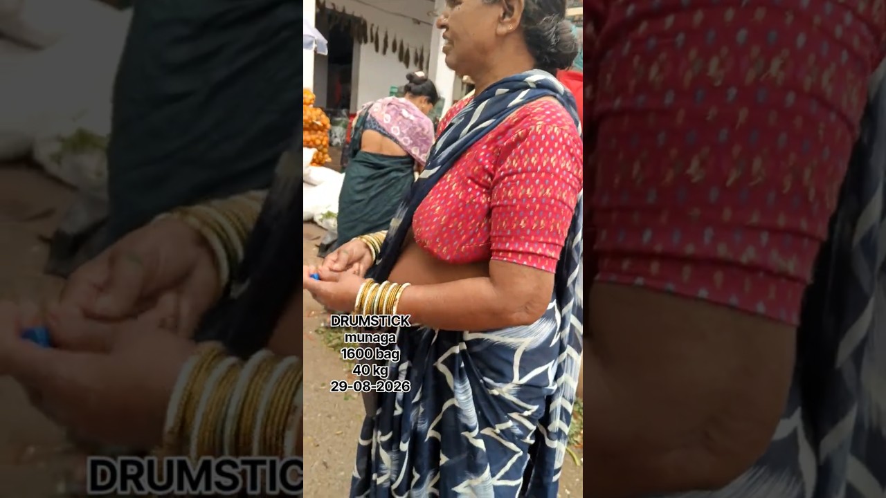 Drumstick prices at Hyderabad vegetable market today #viralvideo #youtubeshorts