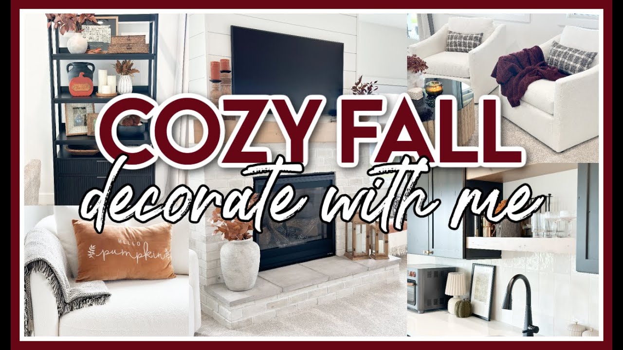 *NEW* COZY FALL DECORATE WITH ME 2024 | FALL DECORATING IDEAS