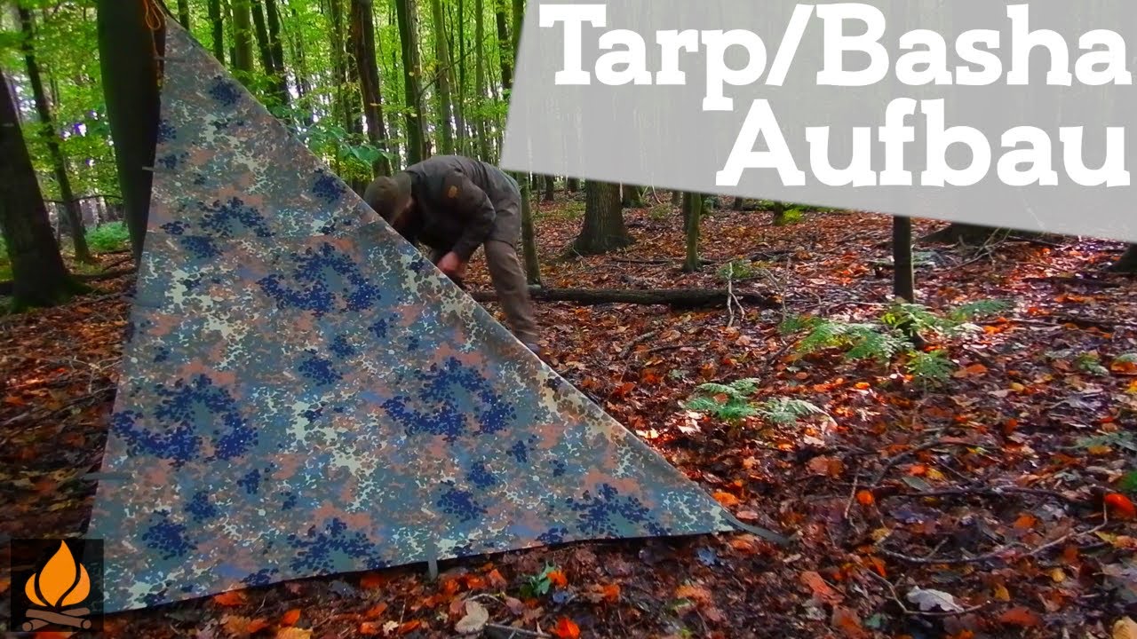 Tarp/Basha Aufbauvarianten - Schnell und einfach aufbauen 