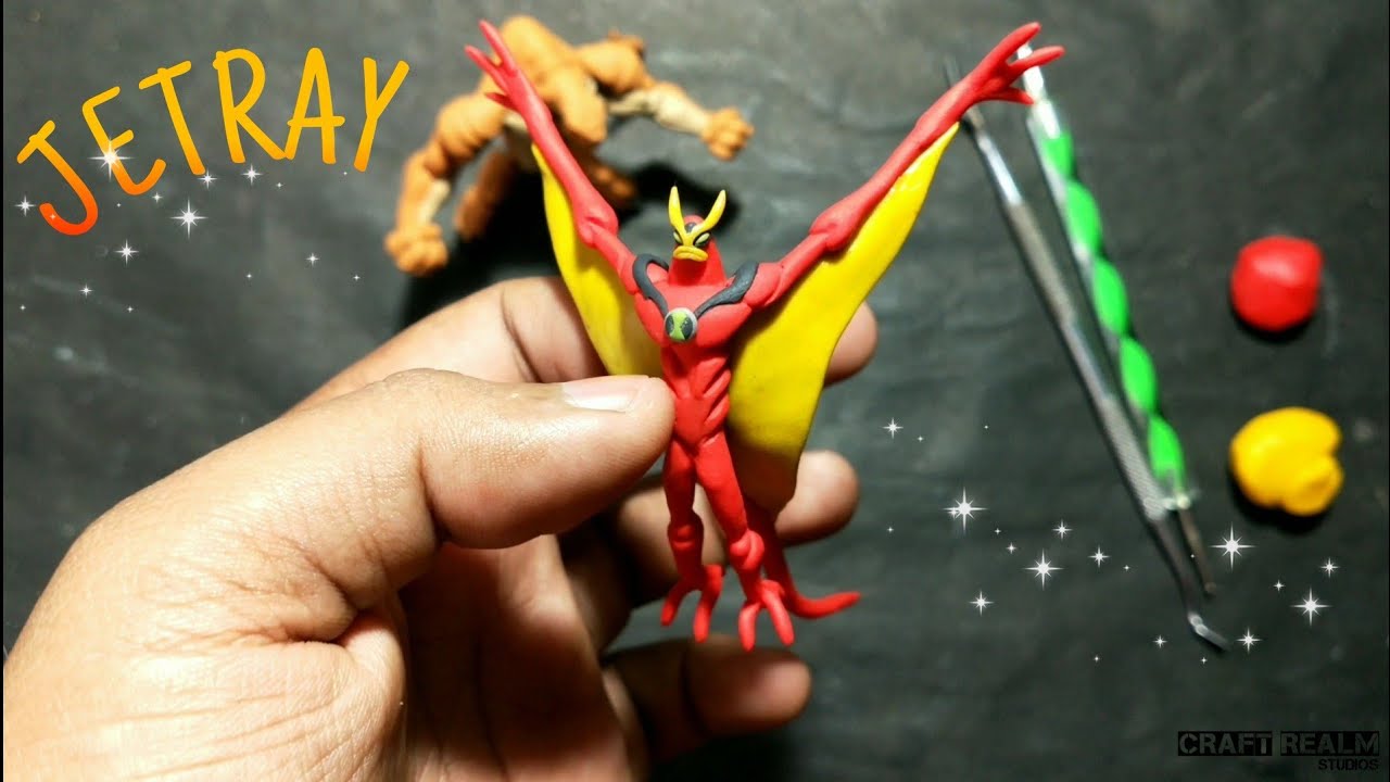 Jetray Polymer clay Sculpting | Ben 10 Alien Force