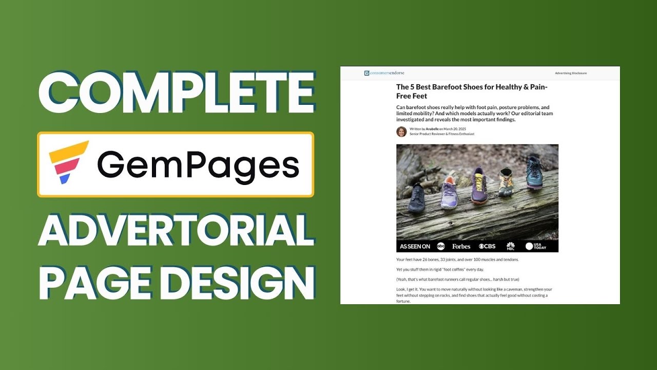 Gempages Advertorial Page Design | Step-by-Step Gempages Tutorial!