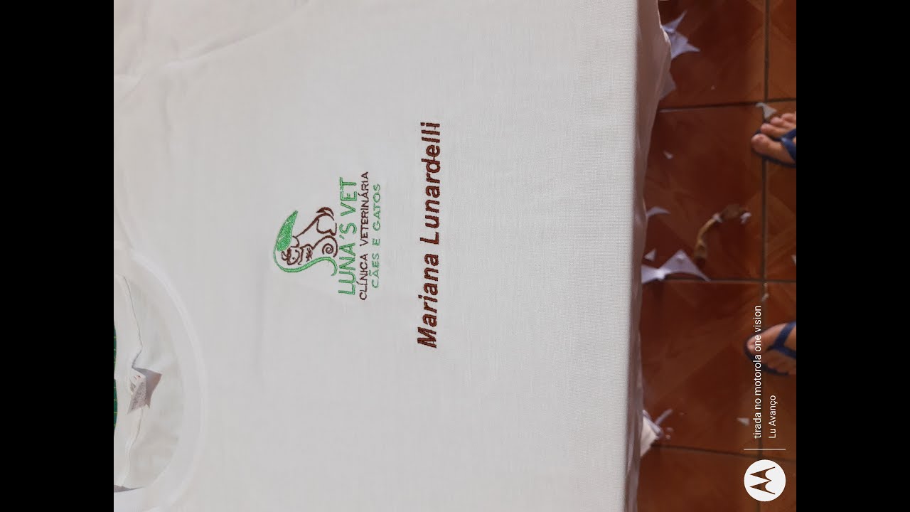 Como centralizar o bordado na frente da camisa!