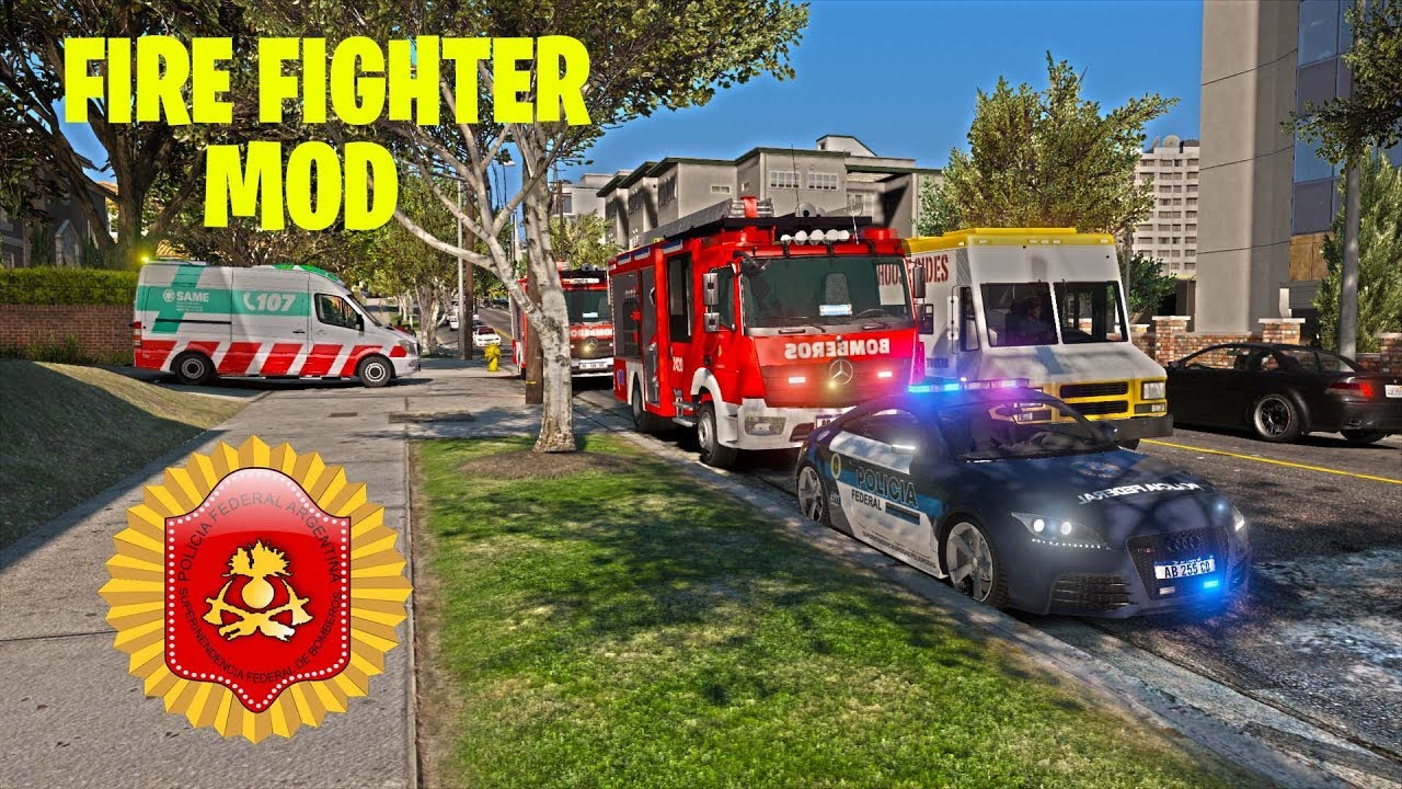 🔥 🚒 FIREFIGHTER MOD | BOMBEROS DE ARGENTINA - 🔥 SE QUEMA LA GASOLINERA!