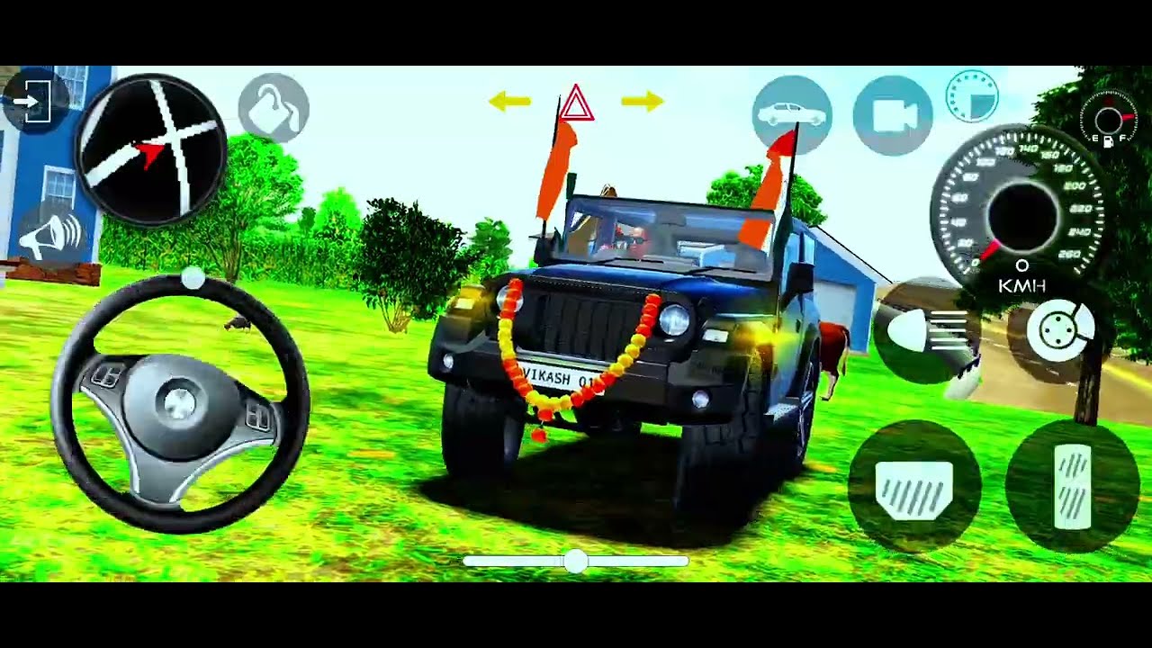 Dollar (song) New Car Simulator 3D Modified Black Thar😈 Driving - Indian Car Simulator 2025