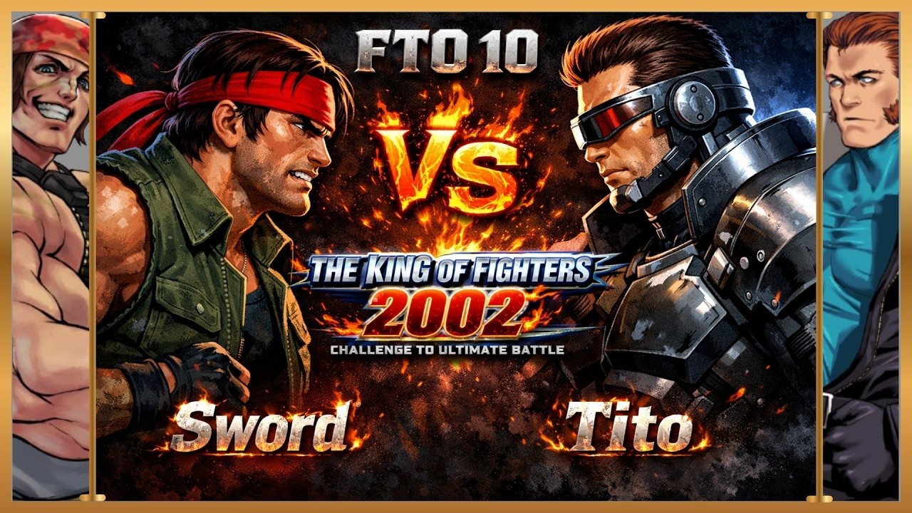 FT10 SWORD VS TITO - KOF 2002 + ARENA KOF GGPO/FIGHTCADE #kof2002 #kof98 #retrogames