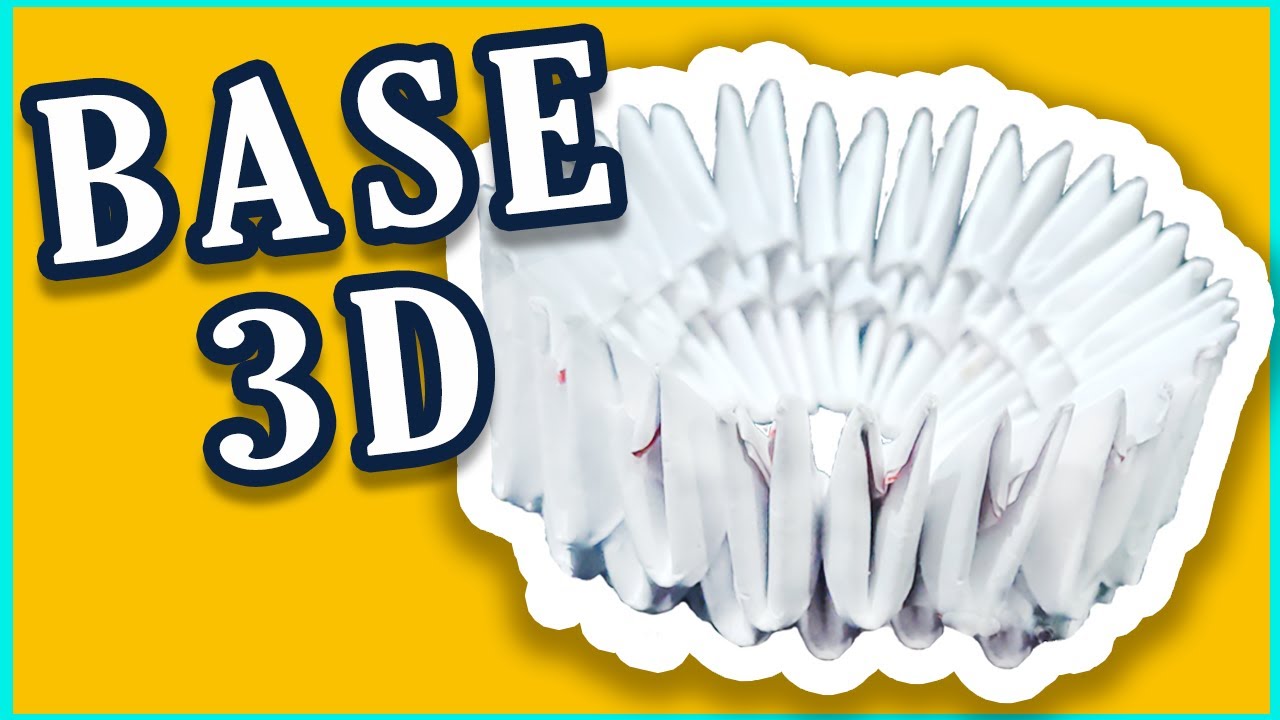 Cómo hacer la BASE de Origami 3D paso a paso – Ideal para principiantes | 3D Origami Base Tutorial