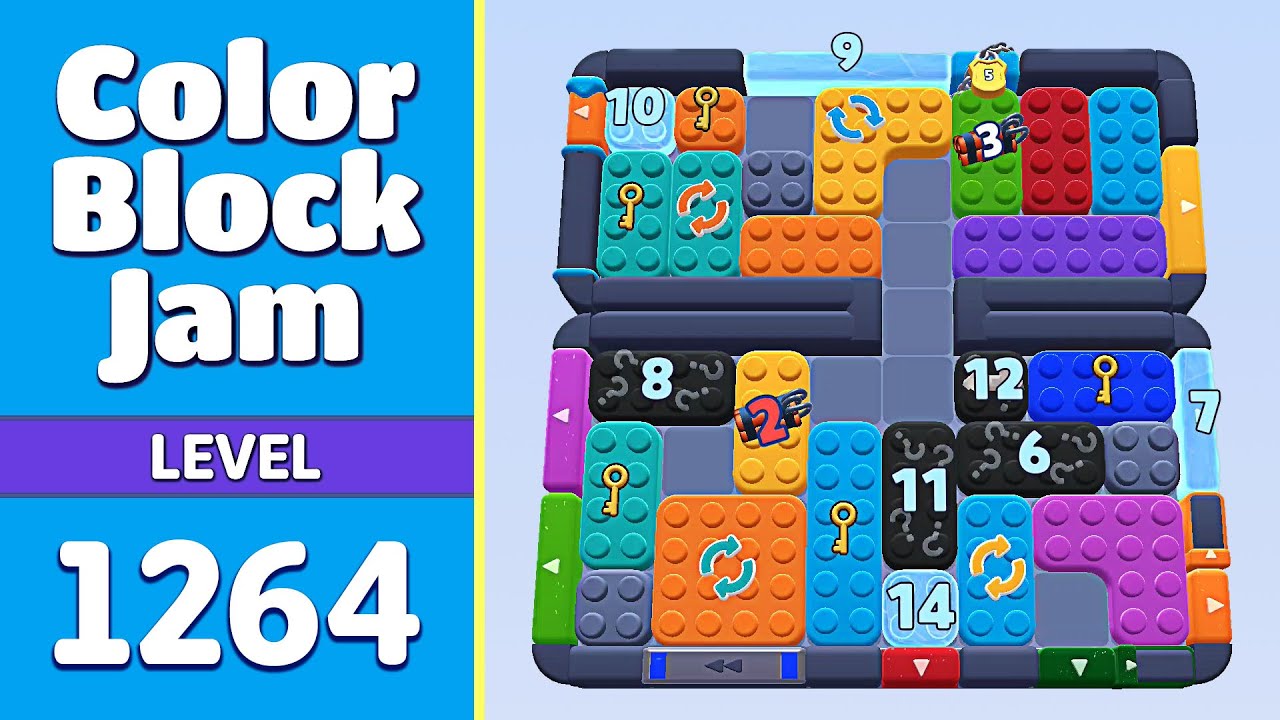 Color Block Jam Poziom 1264 (1265) | Wszystkie zagadki rozwiązane! 🎯