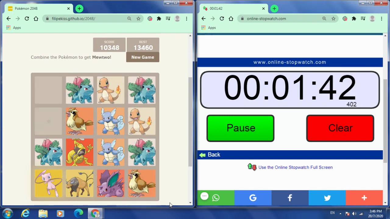 Speedrunning 2048:Pok&eacute;mon