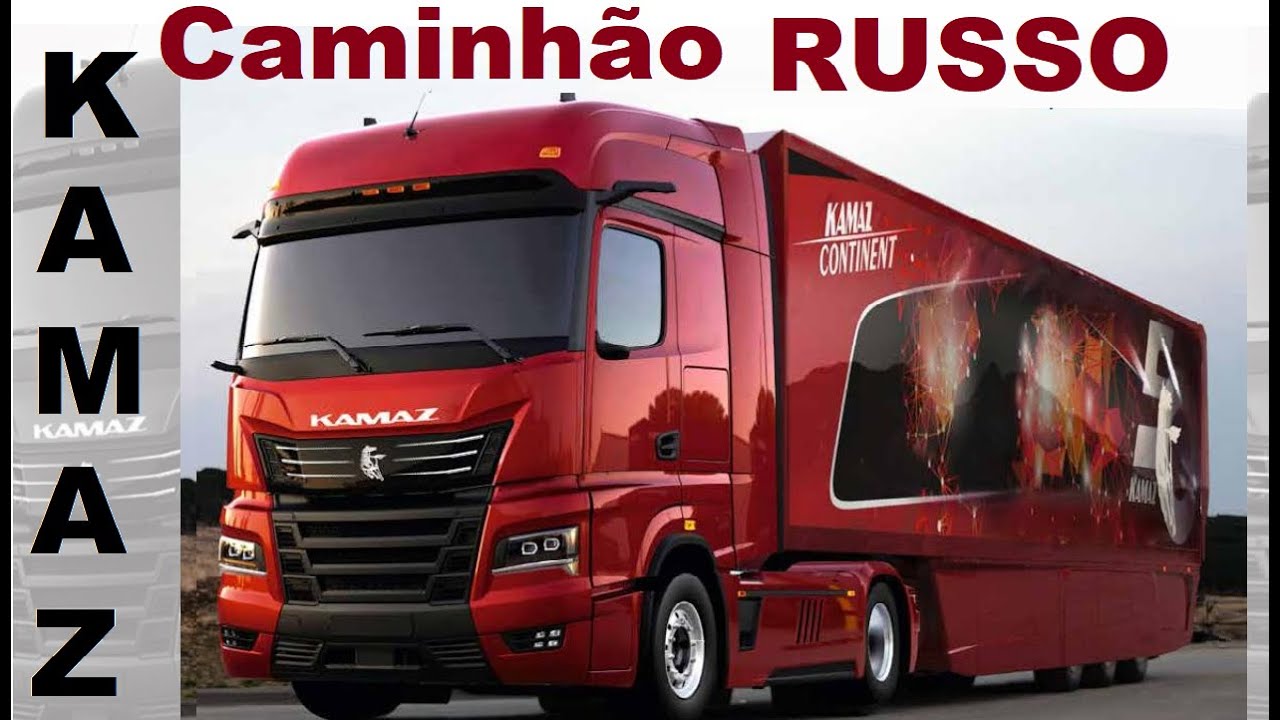 KAMAZ Russa e seu caminhão rodoviário de luxo