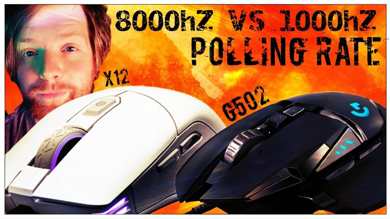 1000hz vs 8000hz - Polling Rate - G502 vs X12
