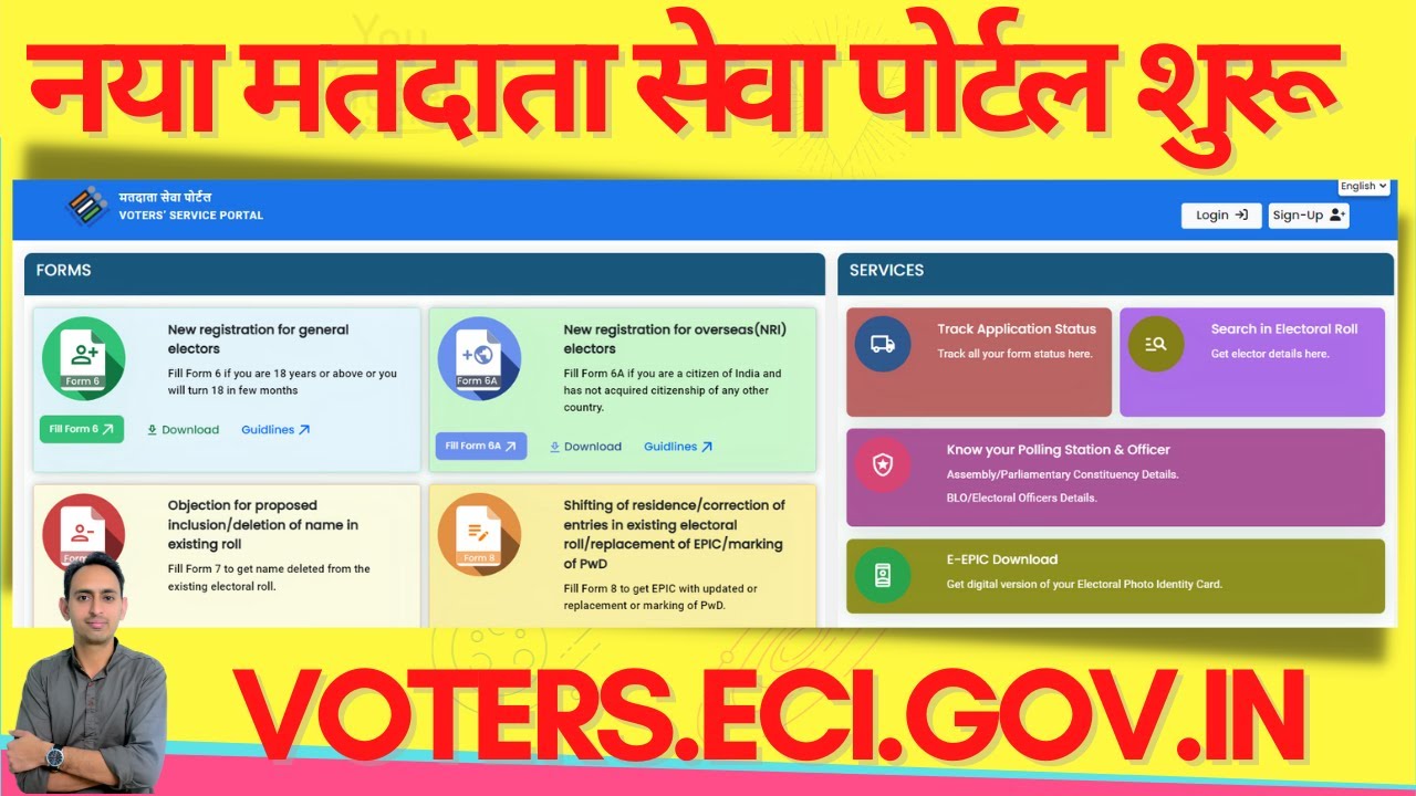 voters eci portal | voters.eci.gov.in | election commission of india | मतदाता सेवा पोर्टल