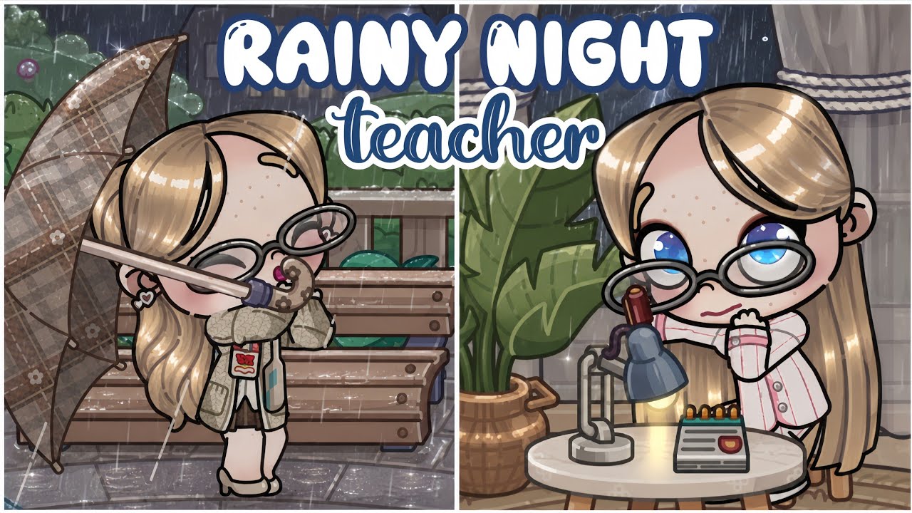 Rainy Night Routine as a Teacher 🌧️👩&zwj;🏫 | Avatar World | Pazu