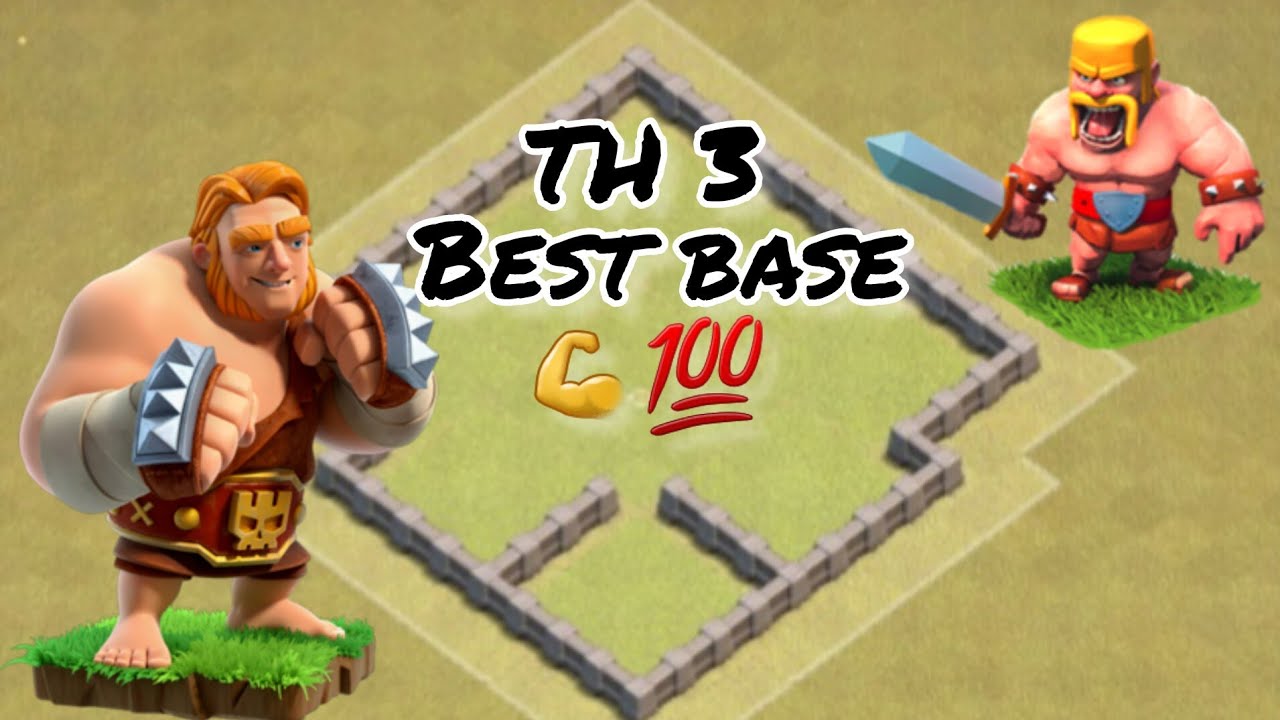 Clash of clans town hall 3 base || (TH3) strong base