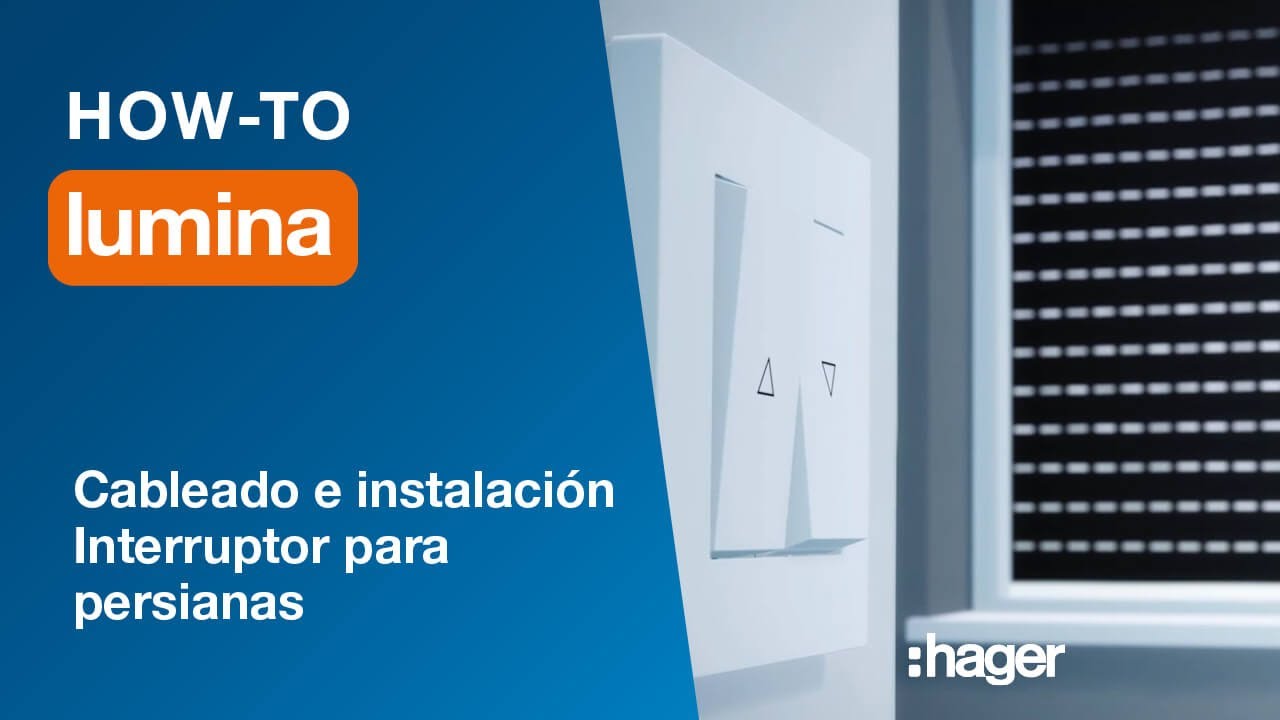 Parte 5 - Cableado e instalación del interruptor de persiana