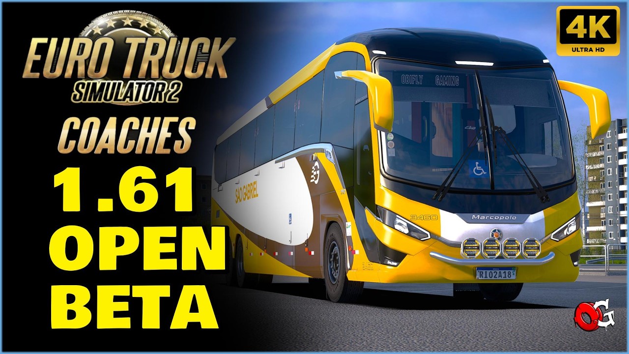 Обзор обновления ETS2 1.61 Open beta и новые функции | Автобусы | Геймплей 4K