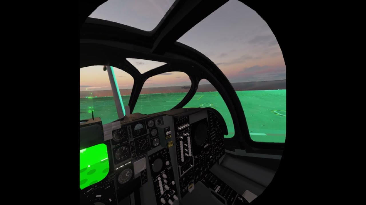 Landing on a carrier in A-6E (DCS VR)