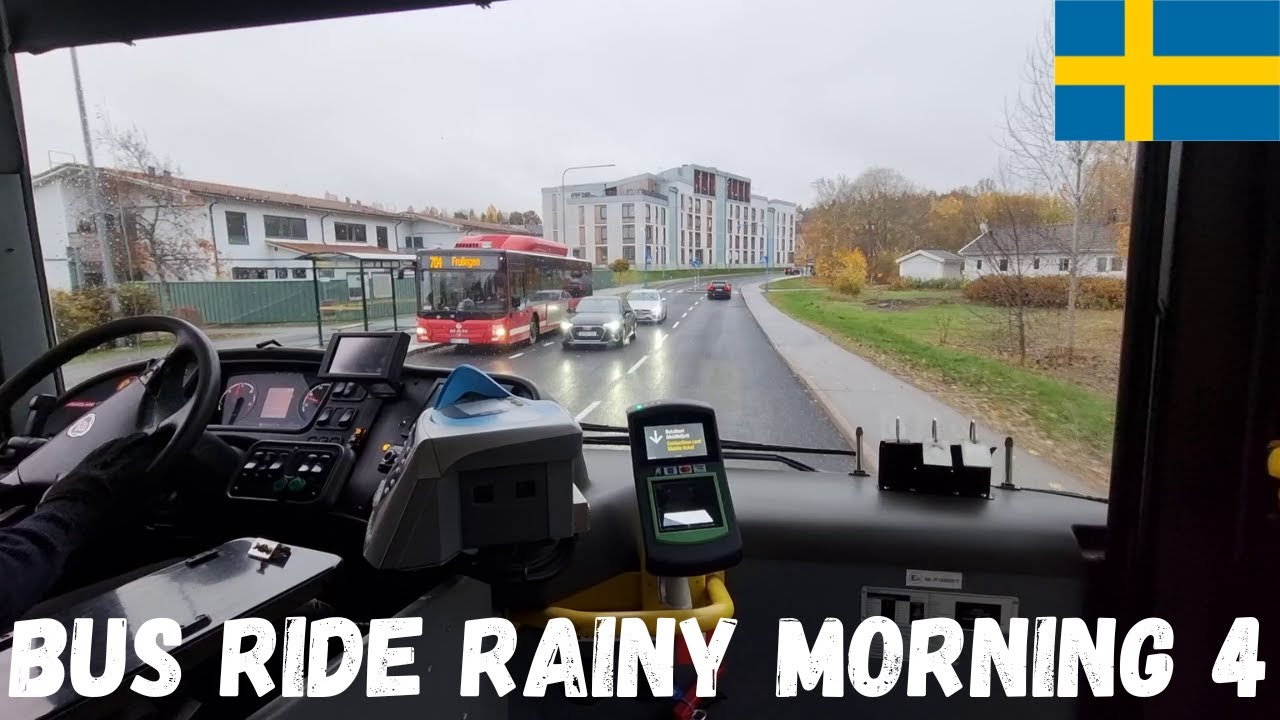 Stockholm-Sl Bus Ride|With Bus 704|From Måsvägen Snättringe To Huddinge Station|SCANIA OMNILINK #31