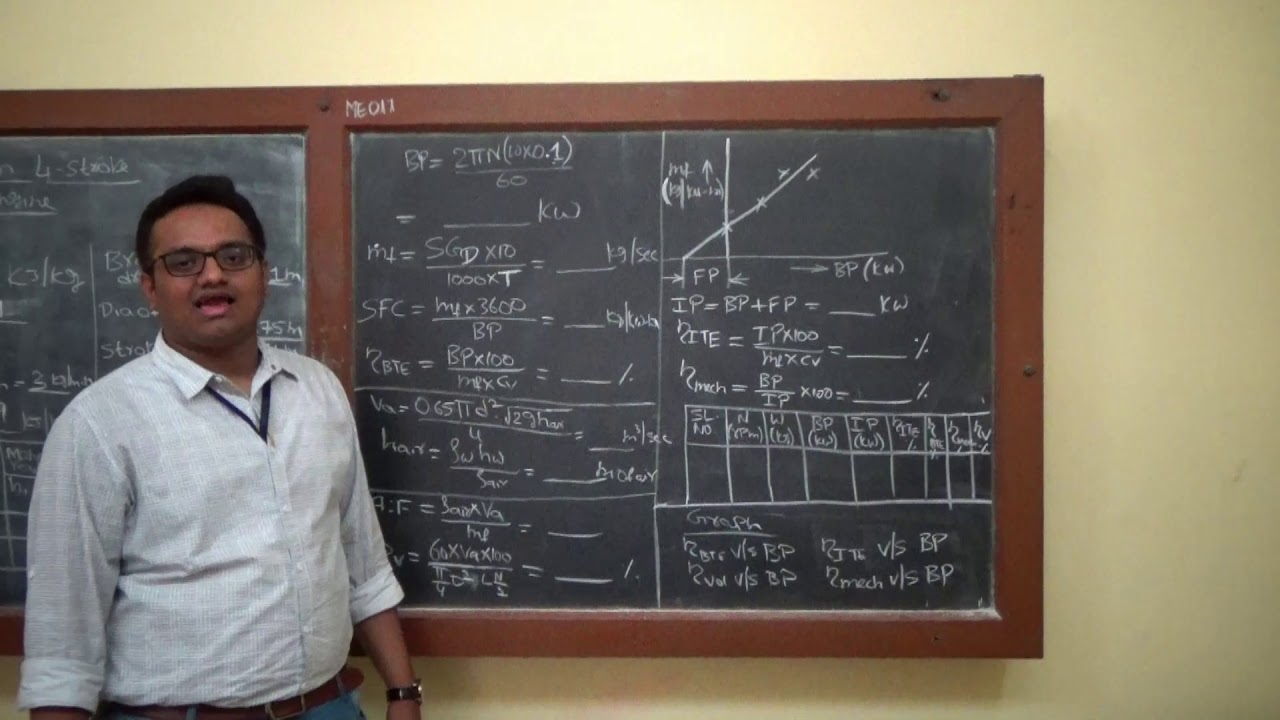 Performance test on 4 stroke single cylinder diesel engine