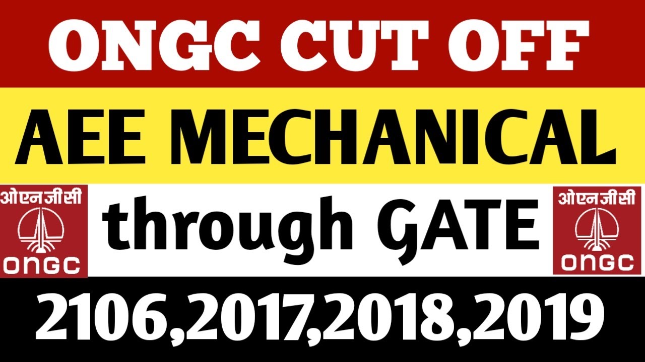 ONGC cut off for AEE Mechanical through GATE | very important for GATE mechanical Aspirants |