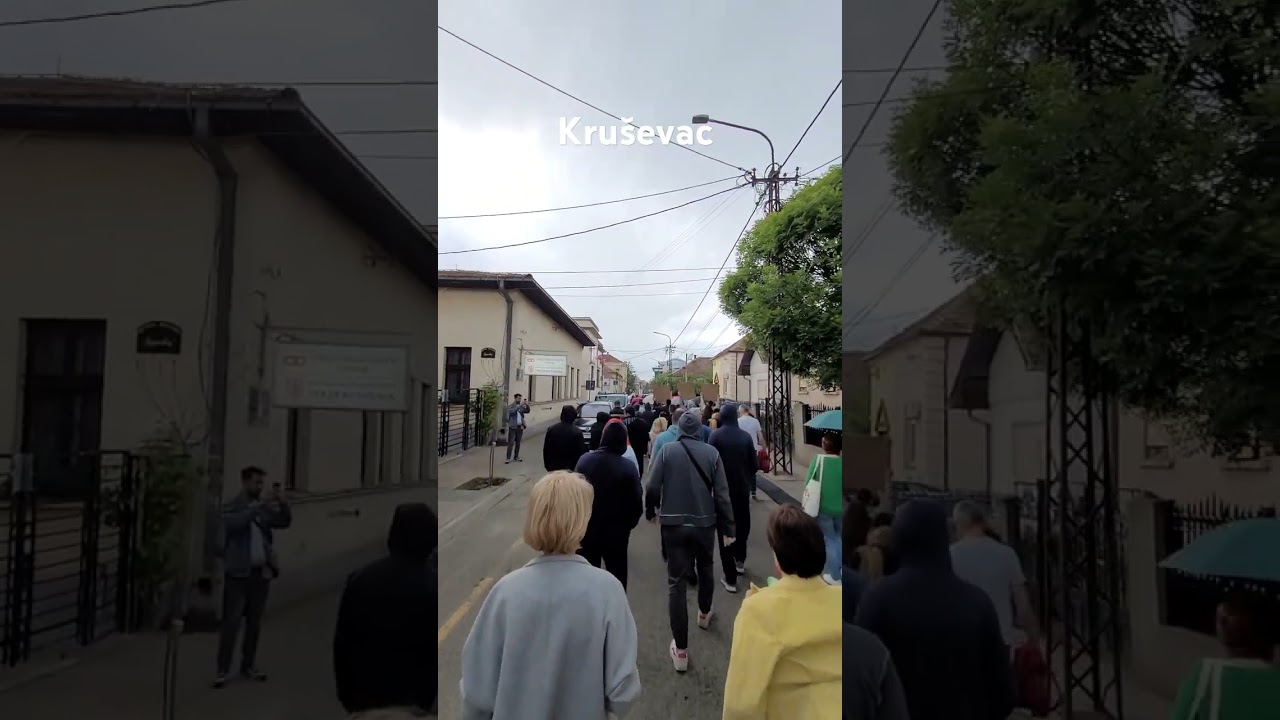 Kru&scaron;evac protest 18. Maj 2025 #kru&scaron;evac #krusevac #serbia #srbija