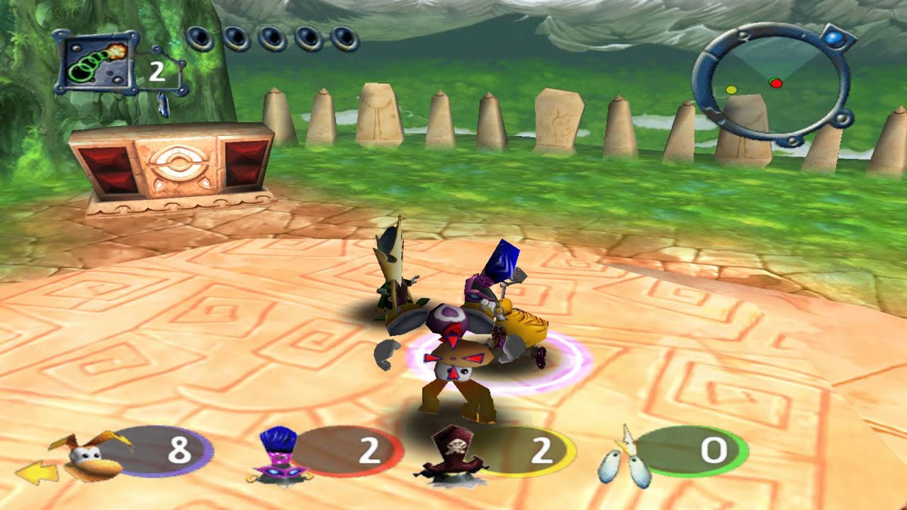 Rayman M / Arena gameplay /w Rayman and fireworks