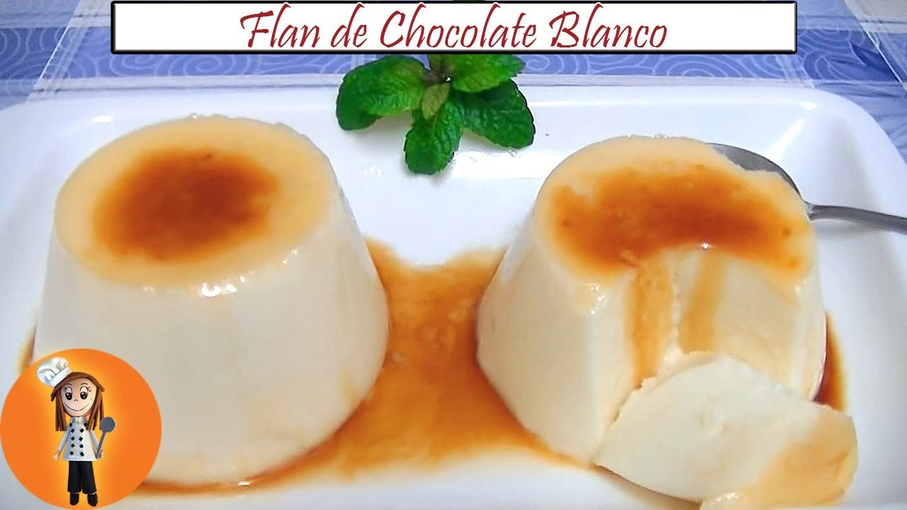 🍮 Flan de Chocolate Blanco sin Huevo ni Horno | Receta de Cocina en Familia