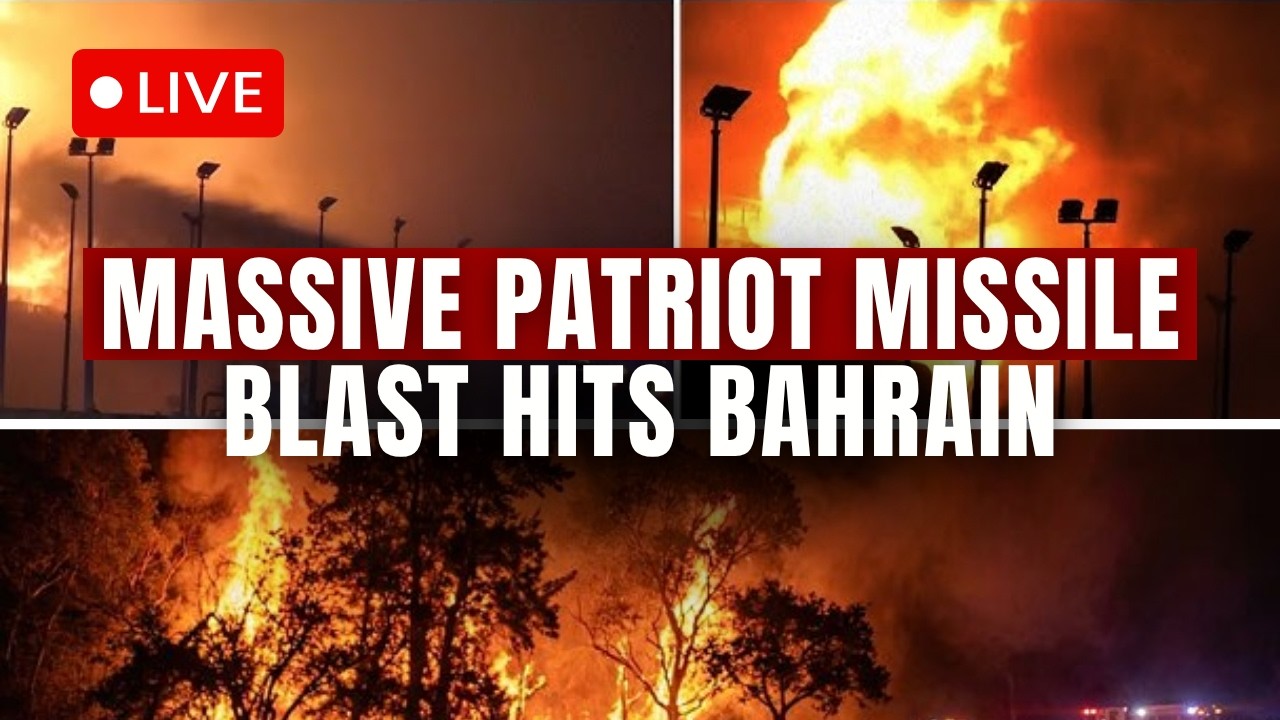 Bahrain Under Attack LIVE:  Sirens & Massive Patriot Missiles Fired | Middle East Tensions Rise