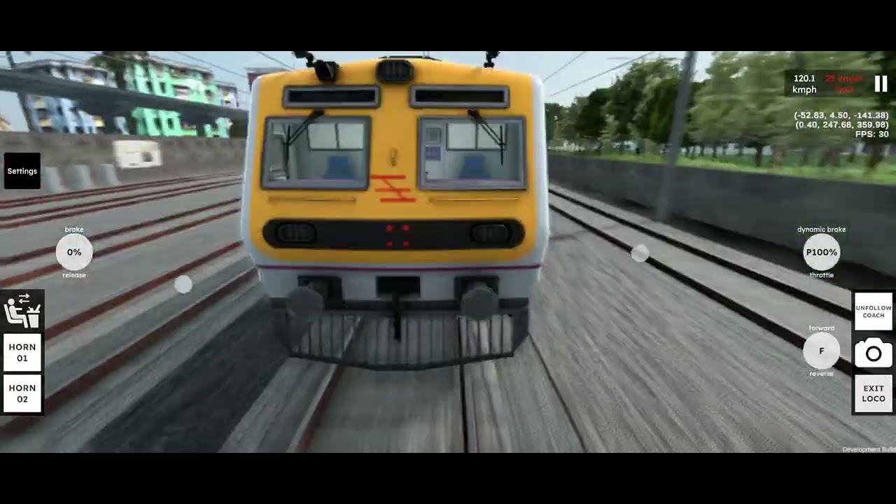 RG Train Tech Demo / WDS 6 rescue the local train / Kalyan to diva .