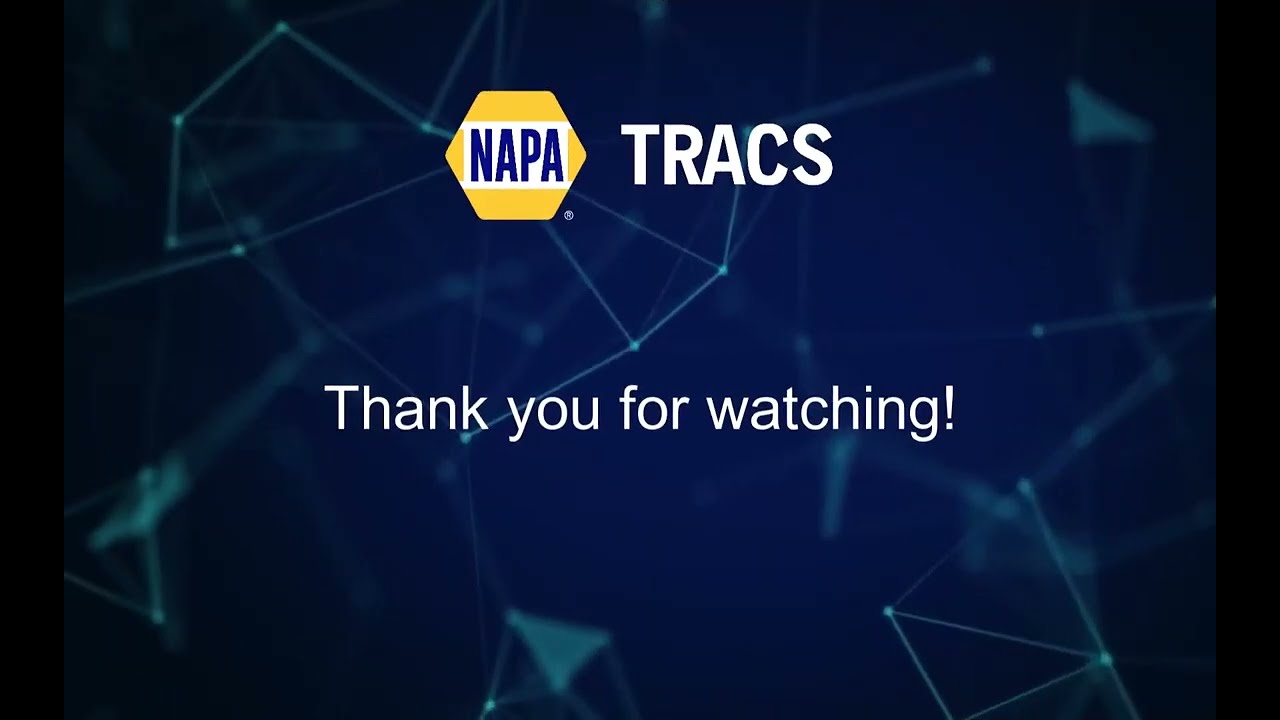 NAPA TRACS: Quick Start | Ordering, Transmitting, and Receiving Parts
