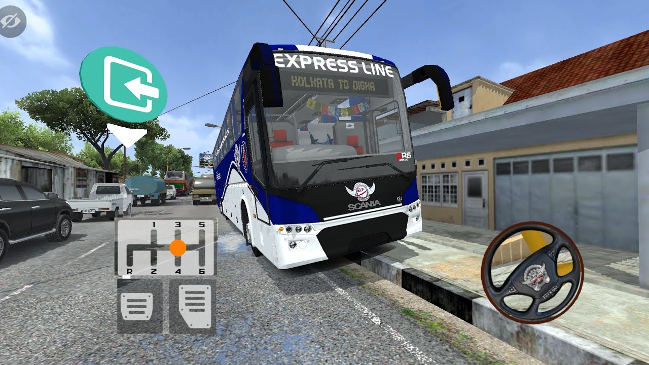 scania bus mod for Bus simulator Indonesia bus driving game for Android game play