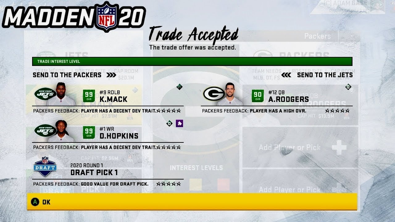 TRADING in MADDEN 20 FRANCHISE