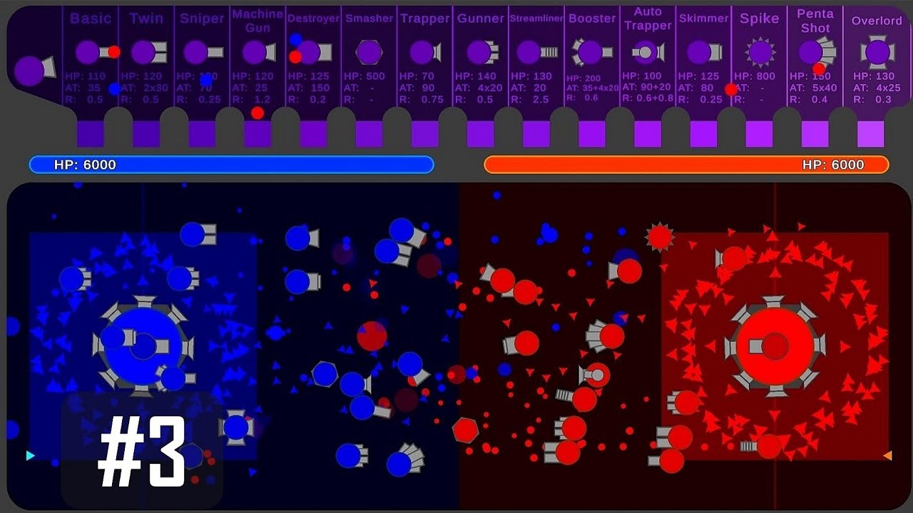 Diep.io Dominator Battle - Core Destruction #3 - Unity 