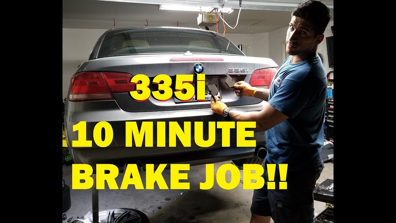 10 MINUTE REAR BRAKES 335i  E93 E92 E90
