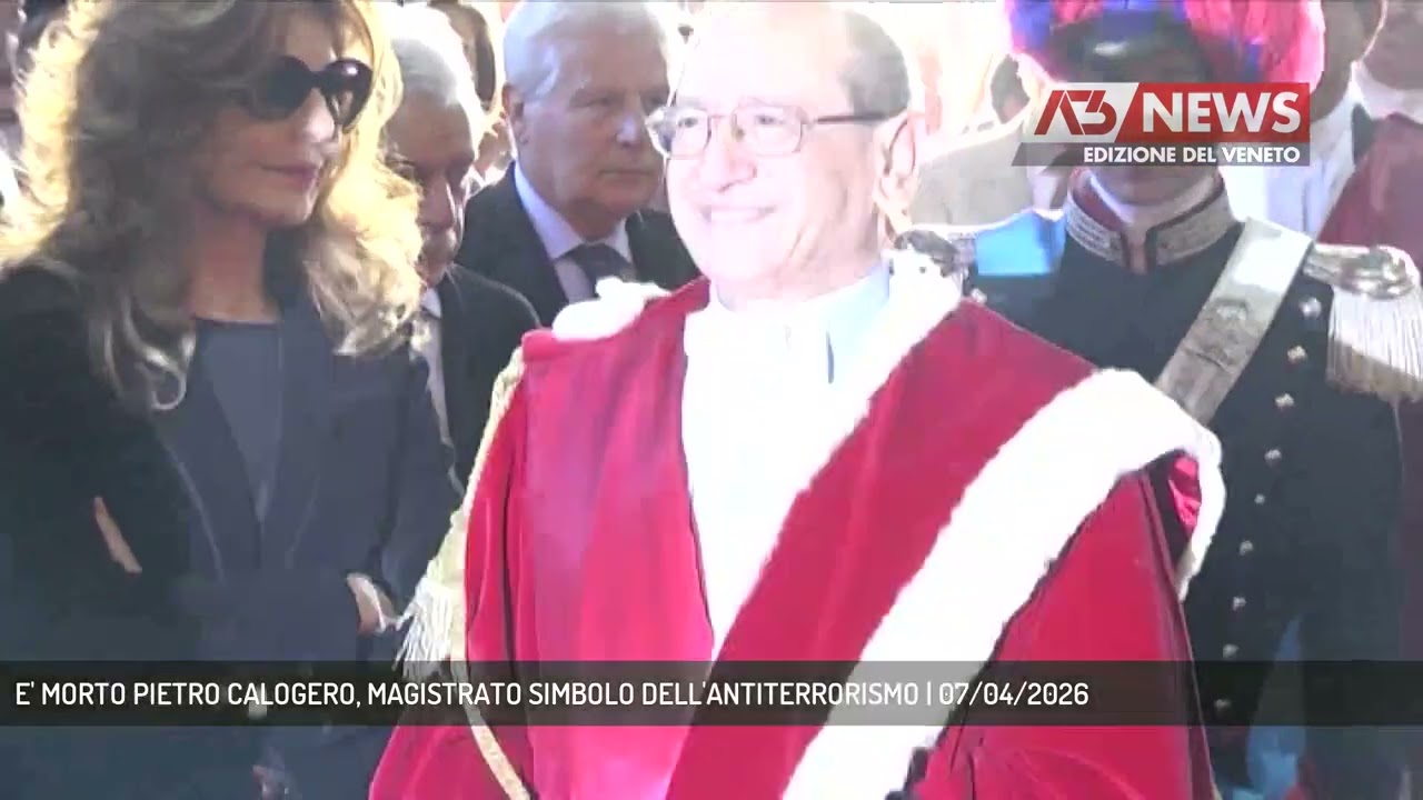 E' MORTO PIETRO CALOGERO, MAGISTRATO SIMBOLO DELL'ANTITERRORISMO | 07/04/2026