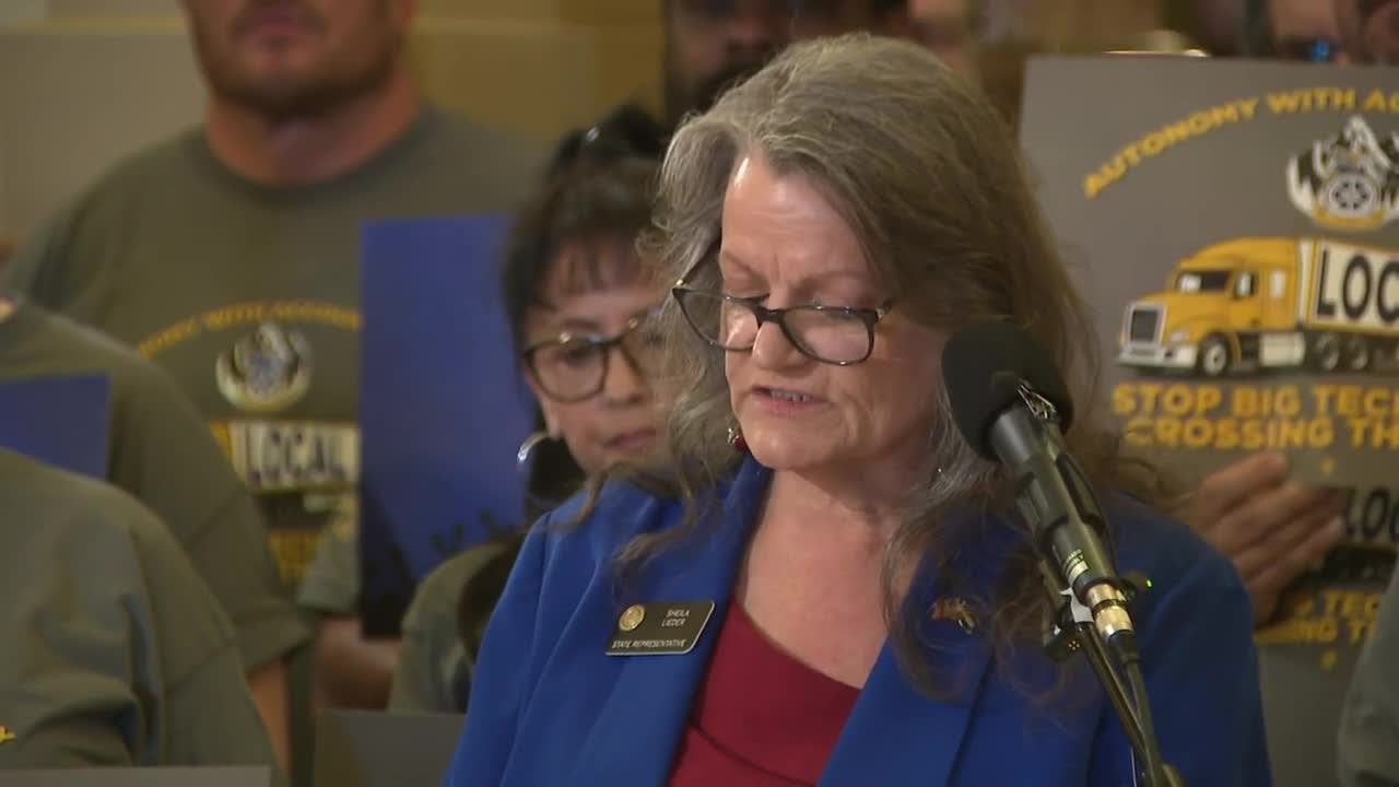 News conference: Labor, truck advocates discuss commercial vehicle AI bill in Colorado