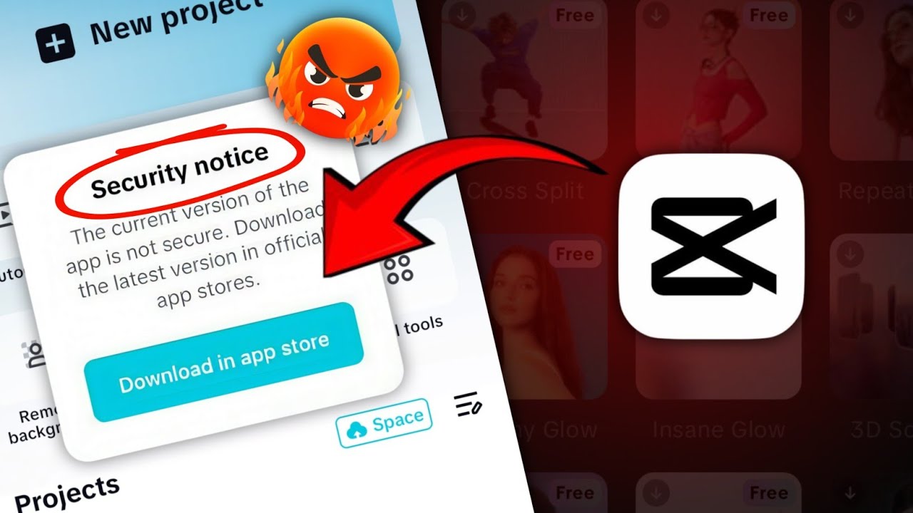 How to fix Capcut Security Notice Problem 2025 में | capcut security notice problem solved
