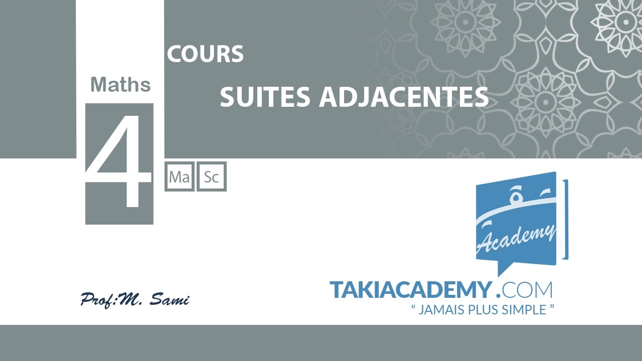 Cours suites adjacentes_Bac Maths et Sc