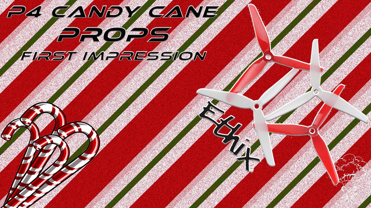 Ethix P4 - Candy Cane props 🍭 First impression ? Are They Good ? #ethixltd #FPVfreestyle #drones