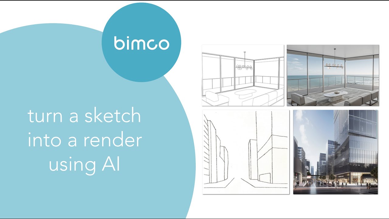 Sketch to Render Using Stable Diffusion - bimco Revit AI and Automation Training Tutorial