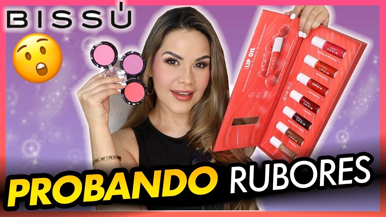 Probando los 3 tonos NUEVOS de Bissú en mis mejillas y labios