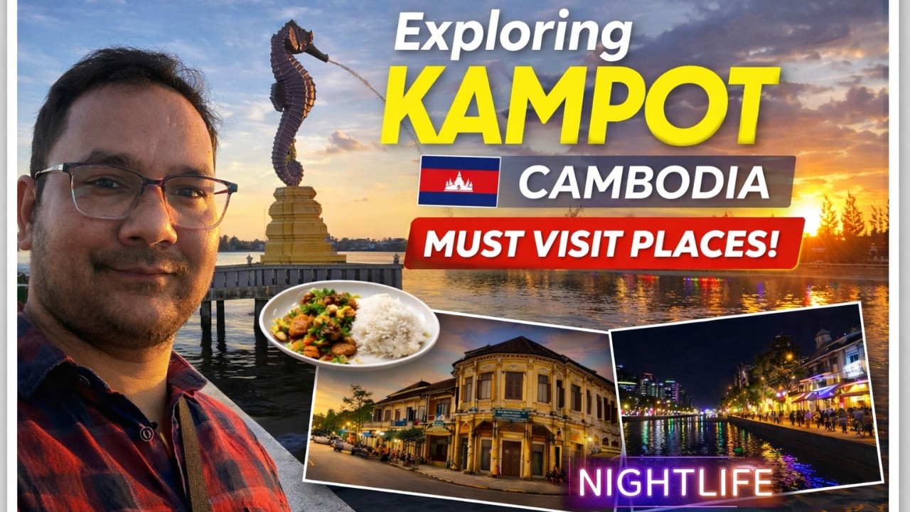 Kampot Cambodia Travel Guide 🇰🇭 | Riverside, Old French Town, Food & Nightlife