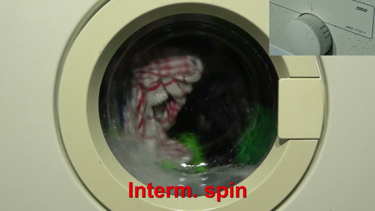 Whirlpool Aqualine AWG770/7 / Rinses and spins