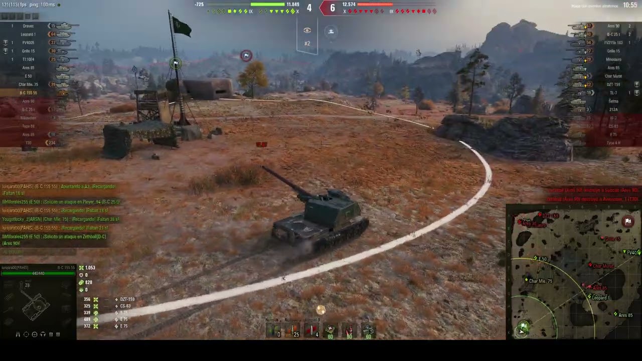 🪖 B-C 155 55 - 🦾 2600K DAMAGE - World of Tanks