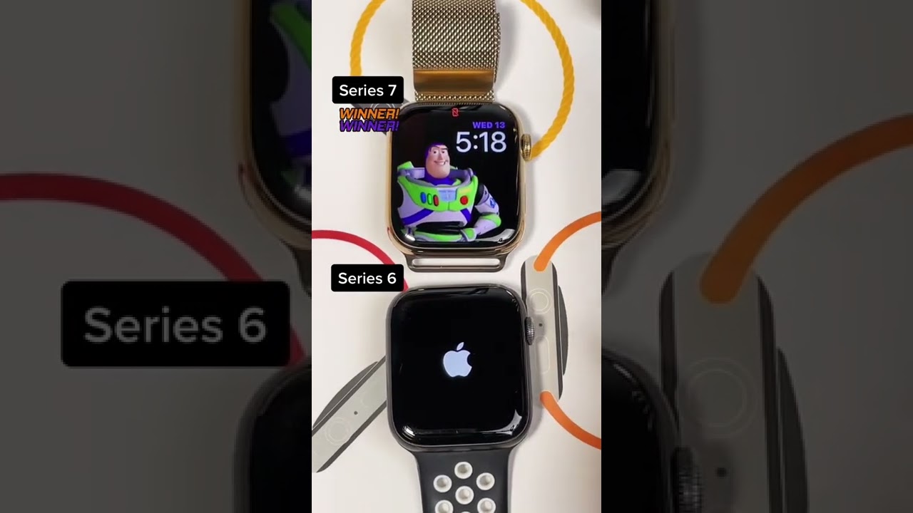Apple Watch Series 6 vs 7 (speed effect) #watch #apple #series7