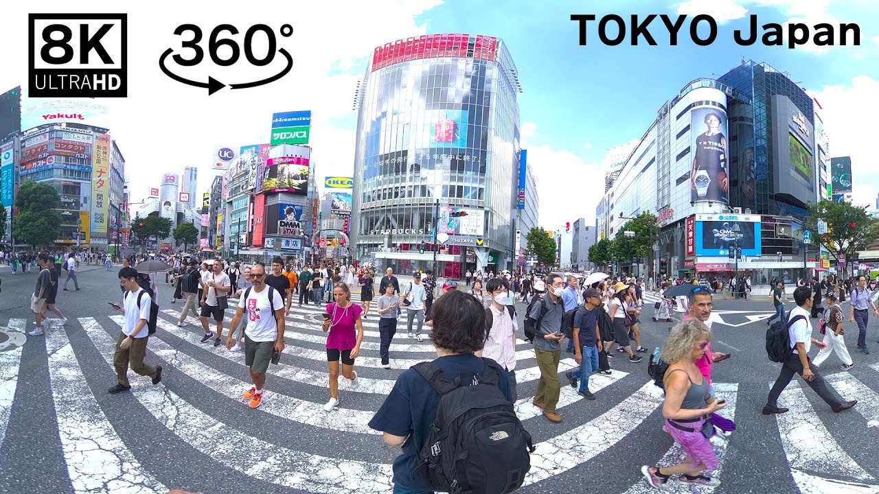 【8K】VR Walk  Japan Tokyo Shibuya Omotesando Roppongi